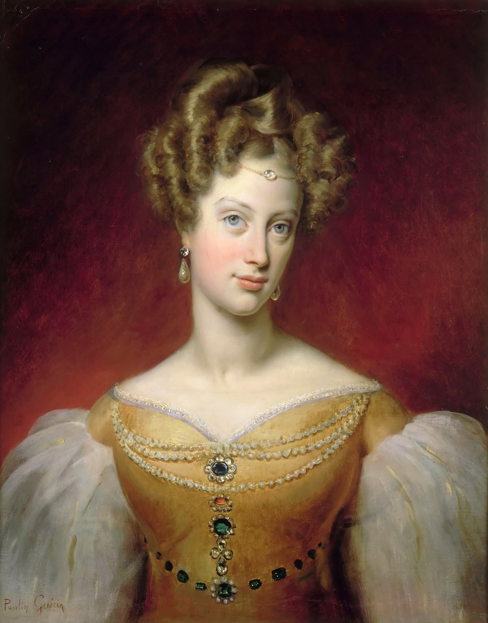 Napoli Prensesi Caroline ve Sicilya 1798-1870, Düşes de Berry by Paulin Guérin