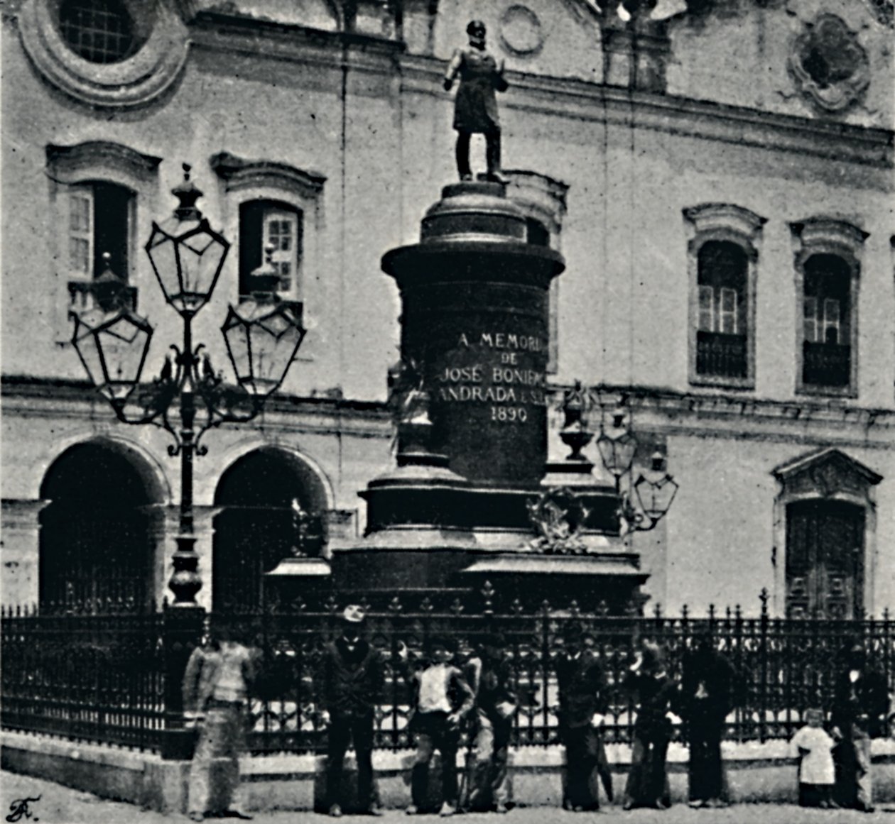 Jose Bonifacio heykeli. Uzunluğu St. Francis, 1895 by Paulo Kowalsky
