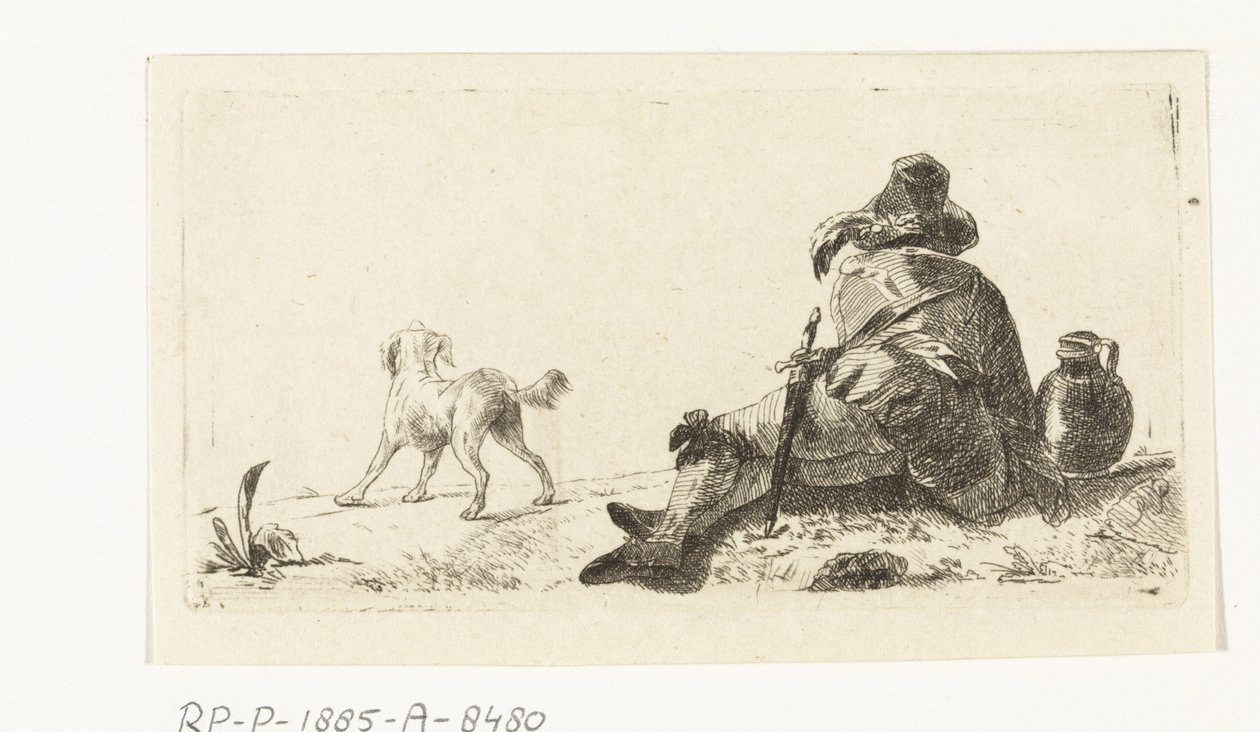 köpekli adam by Paulus Charles Gerard Poelman