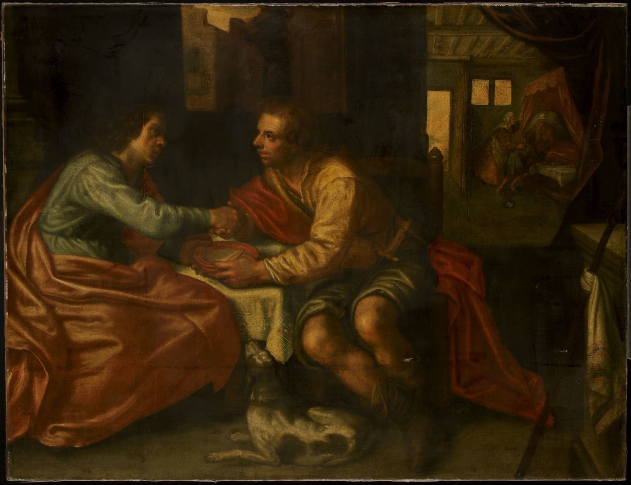 Esav Doğuştan Hakkını Satıyor (Yaratılış 27:1-29) by Paulus Moreelse (copy after)