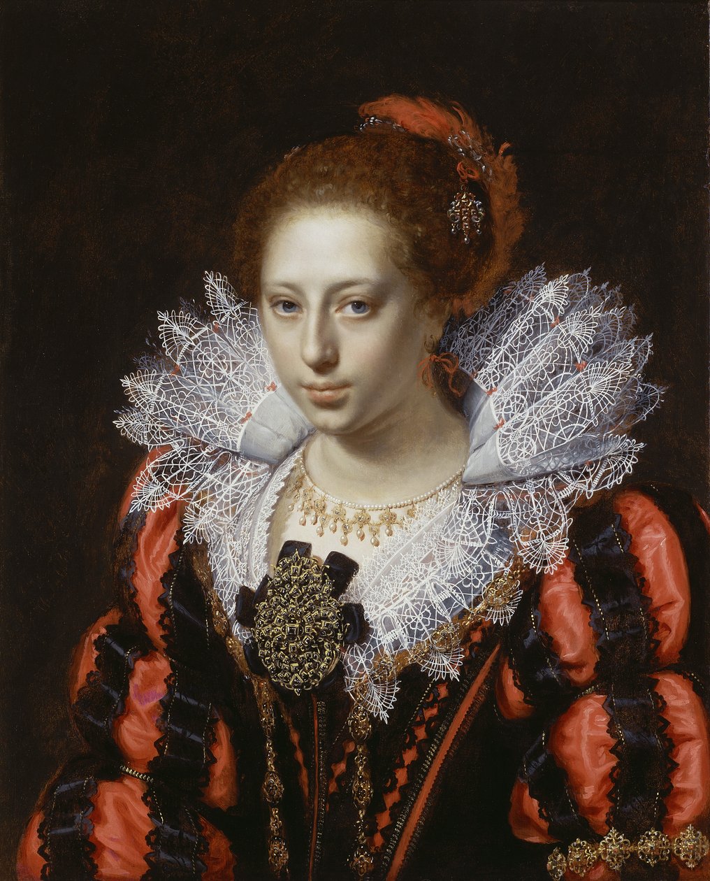Genç Bir Hanımın Portresi, c.1620 by Paulus Moreelse