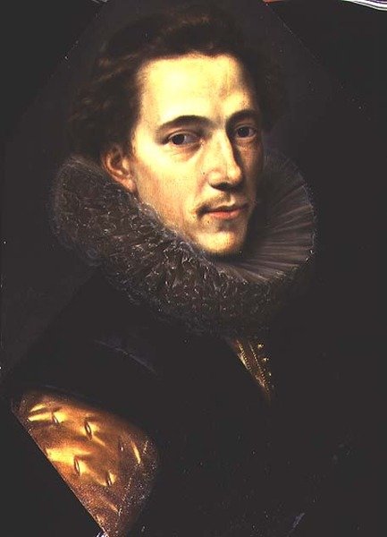 Bir ruff olan bir adam portresi by Paulus Moreelse