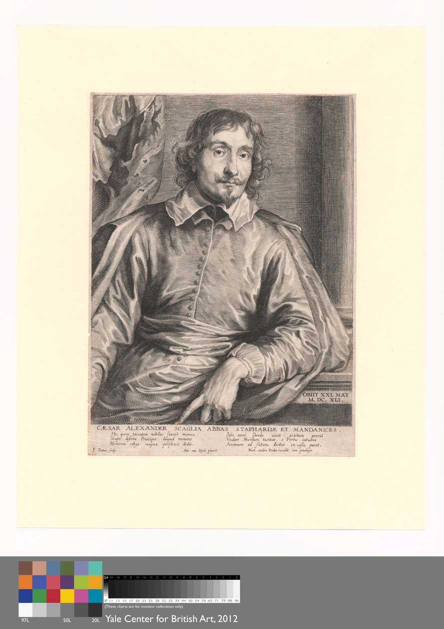 Cæsar Alexander Scaglia Staphardæ ve Mandanices Başrahibi by Paulus Pontius