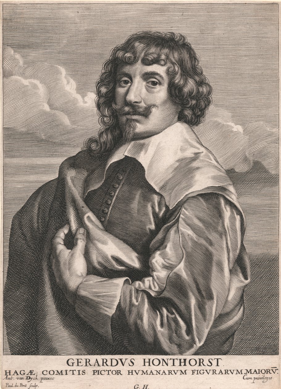 Gerardus Honthorst, Kont Başlıca İnsan Figürleri Ressamı by Paulus Pontius