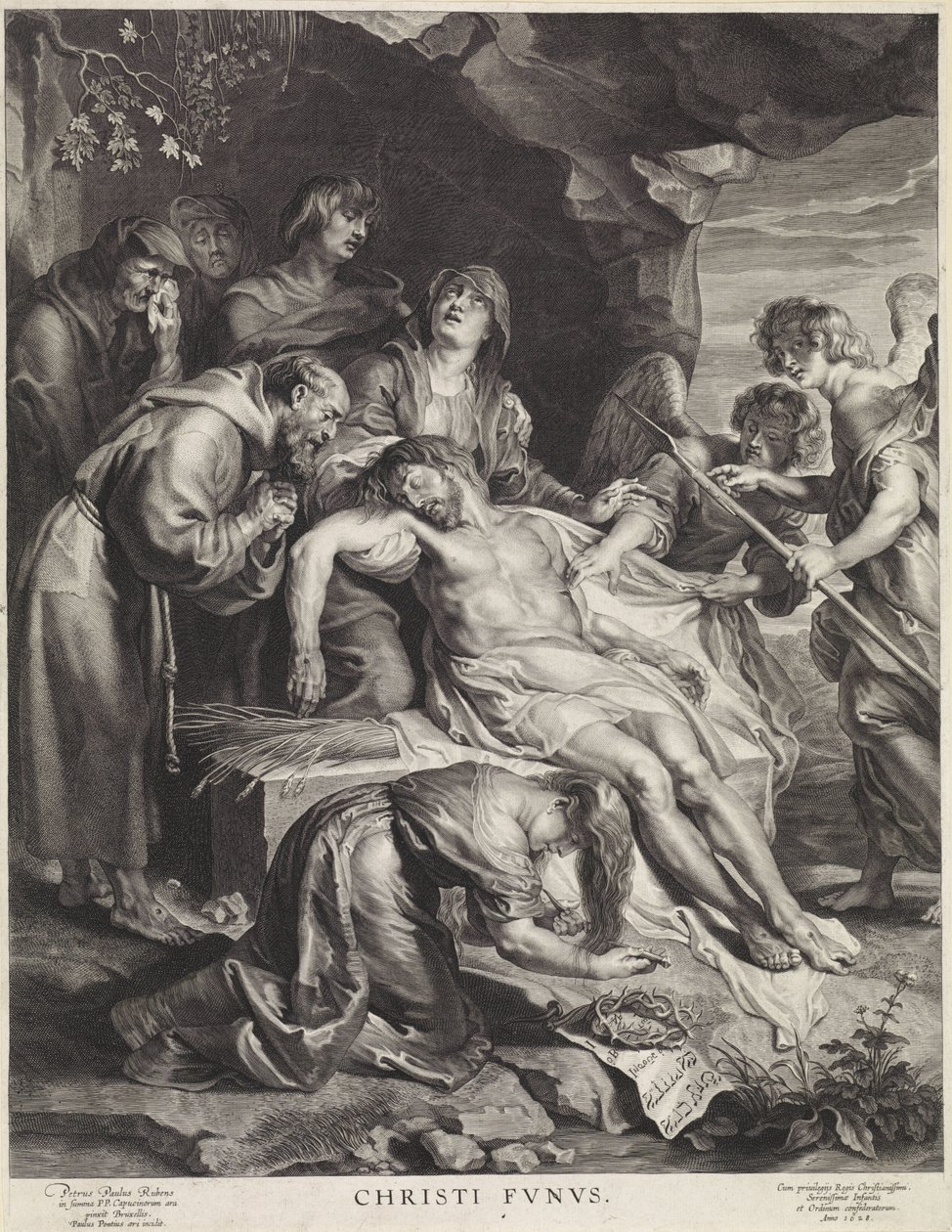 Graflegging van Christus Christi Fvnvs (nesne üzerindeki başlık) by Paulus Pontius