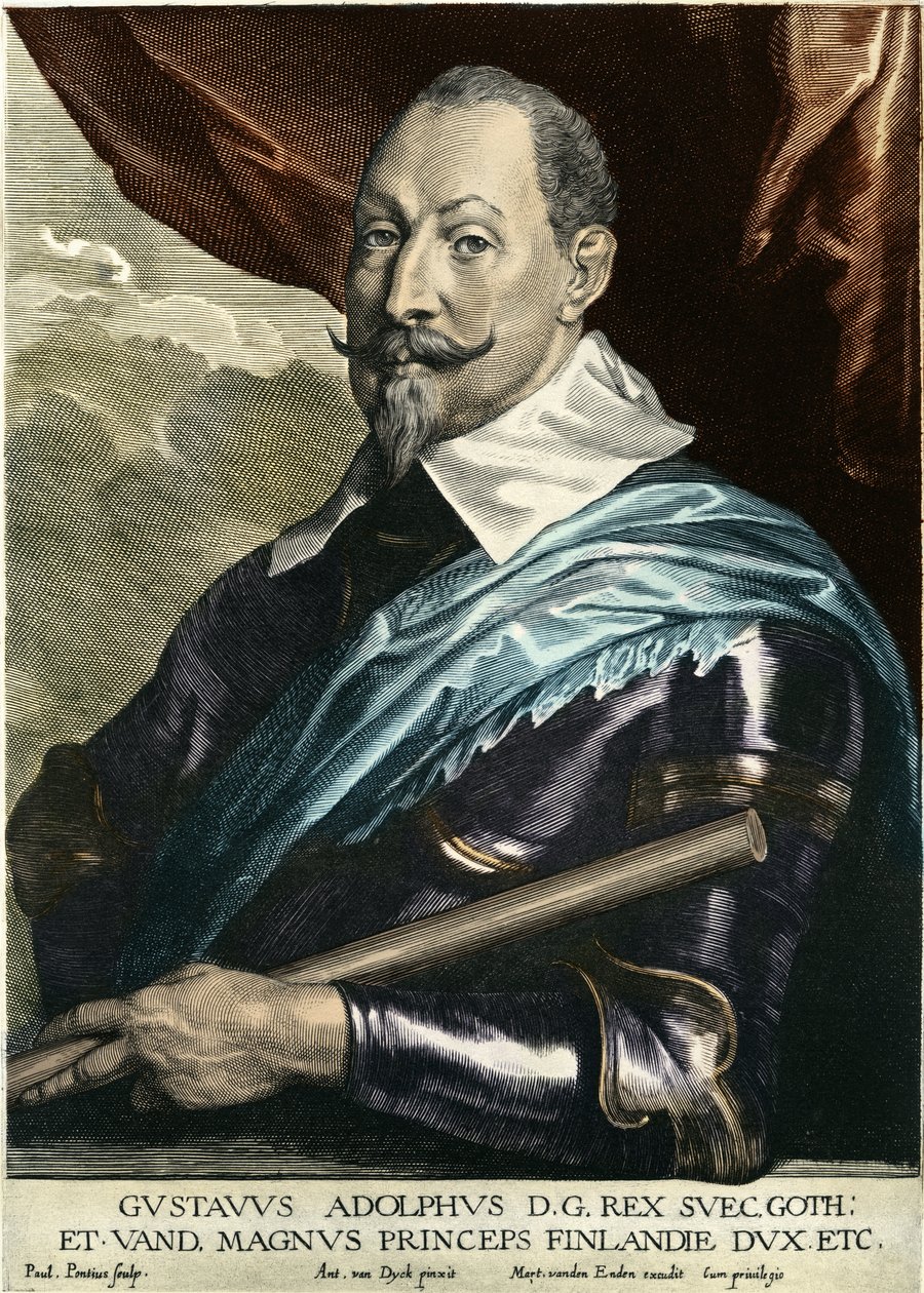 Gustav II Adolf Vasa by Paulus Pontius
