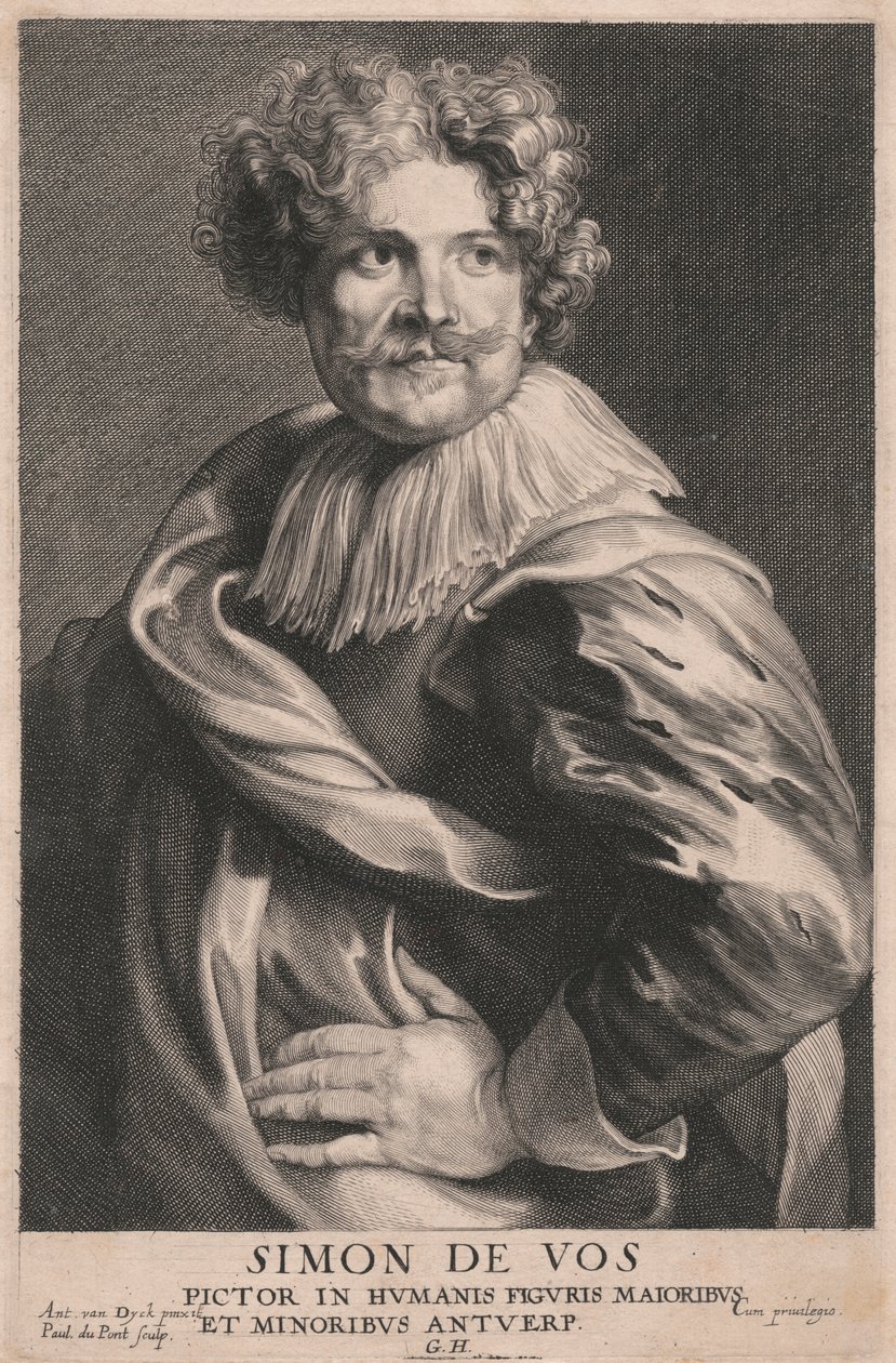 Simon de Vos, Büyük ve Küçük İnsan Figürleri Ressamı, Antwerp by Paulus Pontius