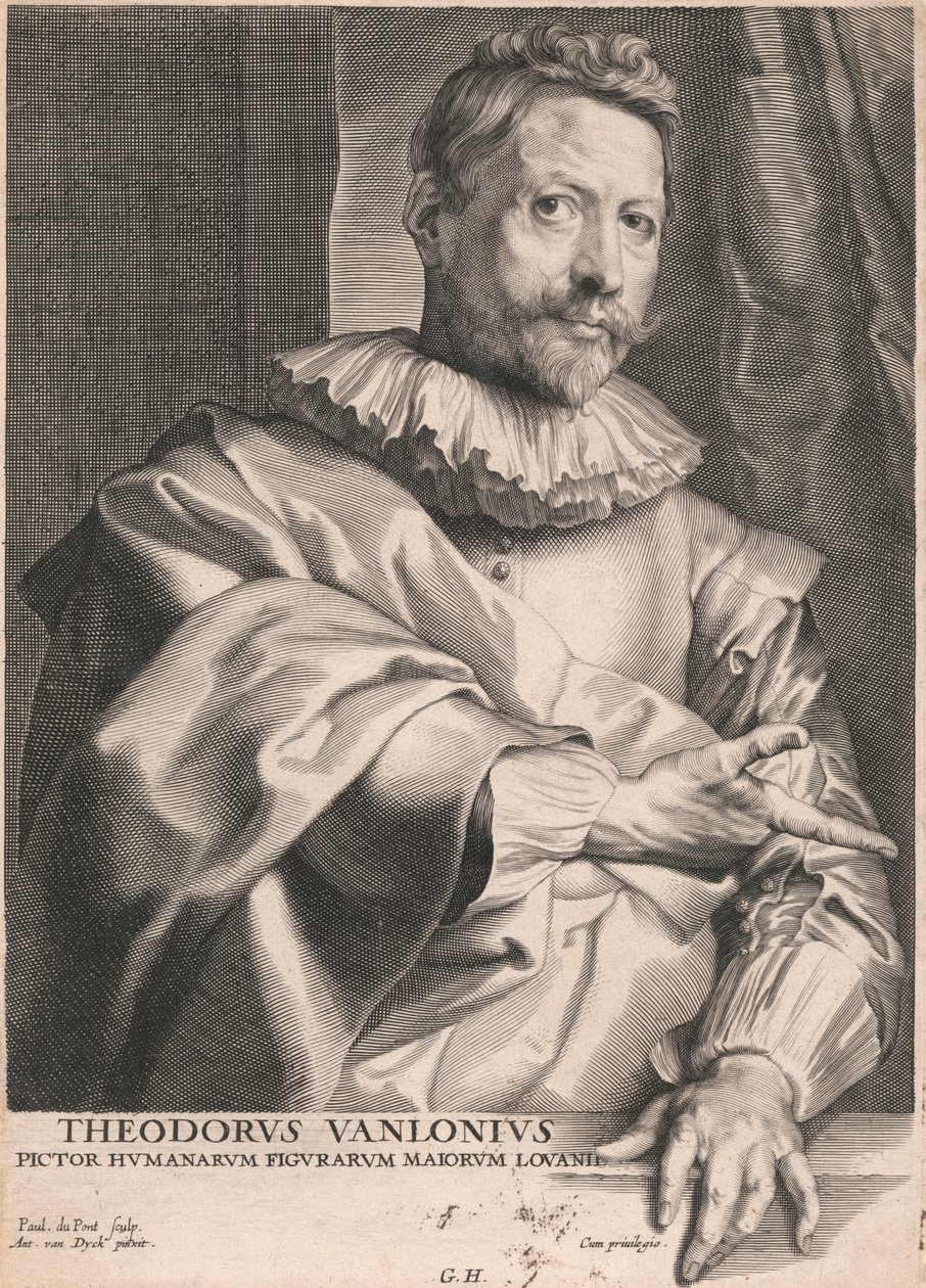 Theodore van Lonius, İnsan Figürleri Ressamı Louvain Binbaşıları by Paulus Pontius
