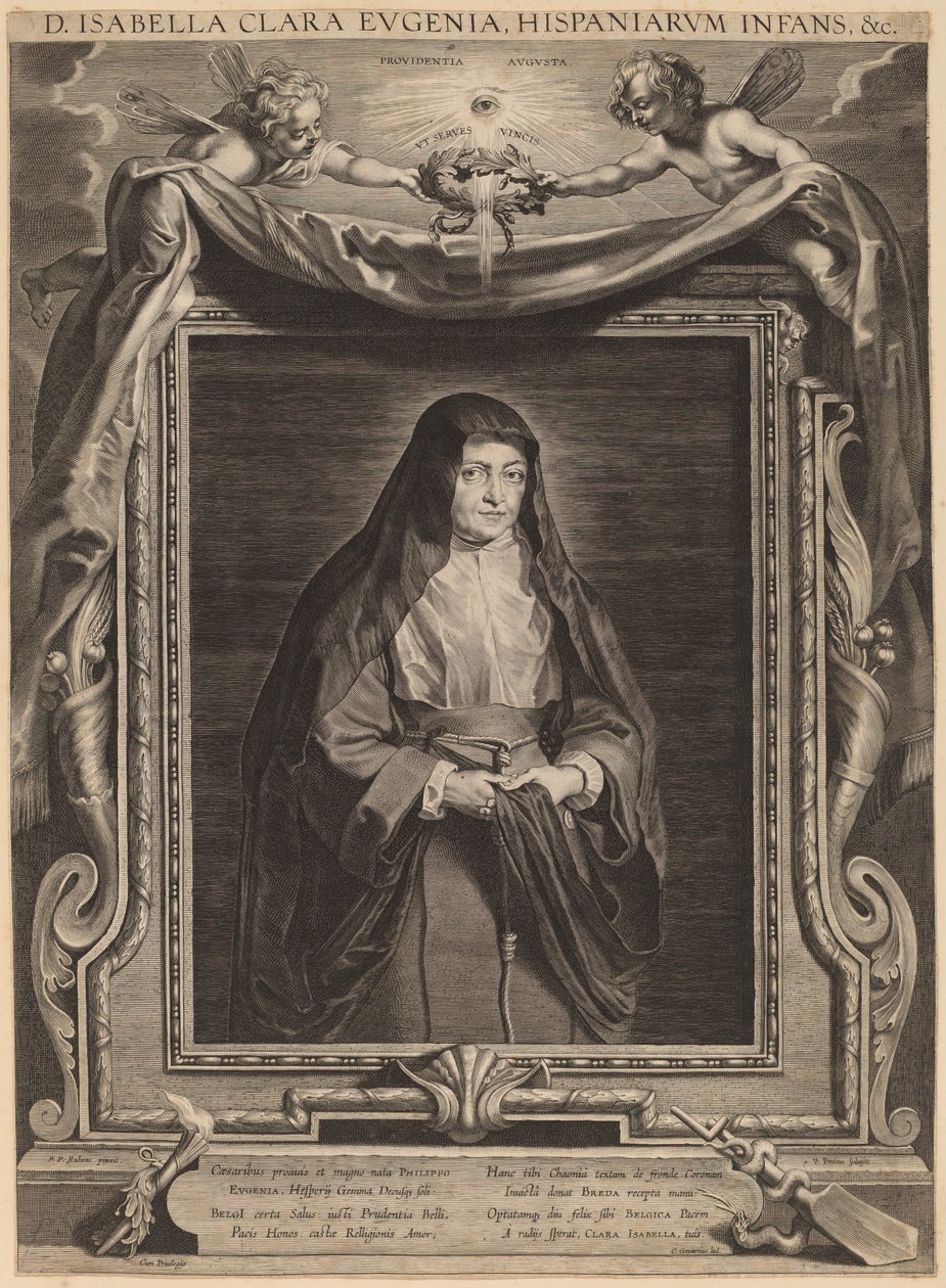 Isabella Clara Eugenia, İspanya İnfantası by Paulus Pontius, after Sir Peter Paul Rubens