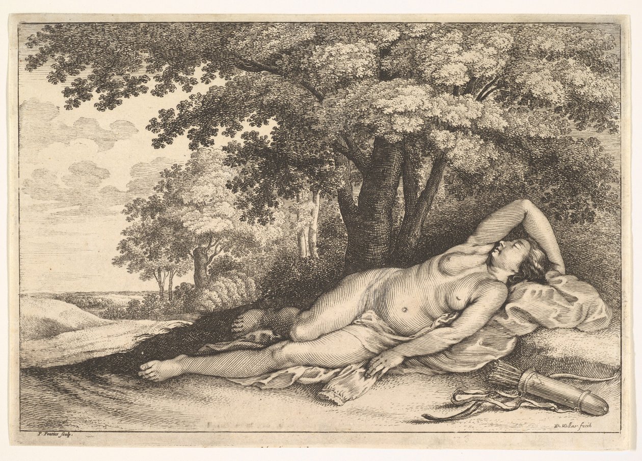 Uyuyan Avcı, 1625-77. by Paulus Potter