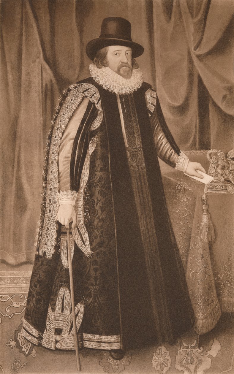 Francis Bacon, Vikont St. Albans, c1600, 1904 by Paulus van Somer
