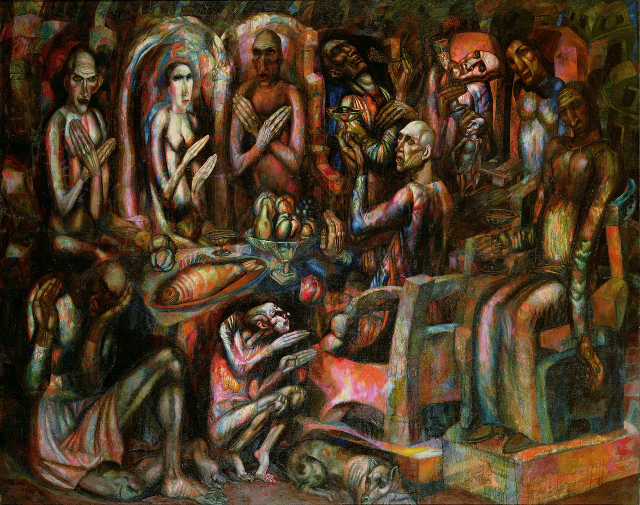 Kralların Bayramı, 1913 by Pawel Nikolajewitsch Filonow