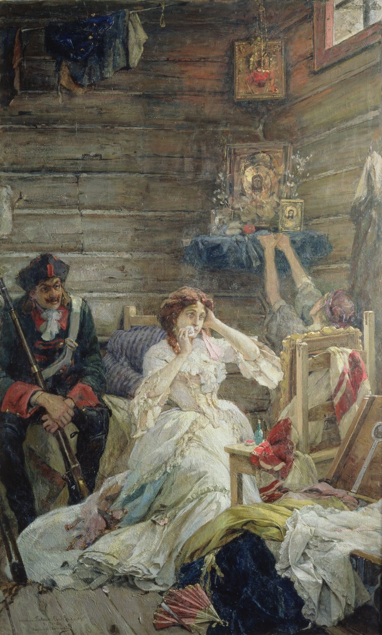 Leydi Maria Hamilton İnfazdan Önce, 26 Mart 1799 by Pavel Alexandrovich Svedomsky