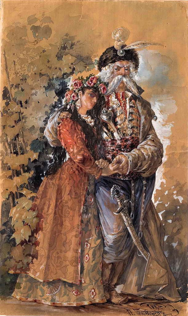 Maria ile Mazepa, 1885 by Pavel Alexeyevich Grigoryev