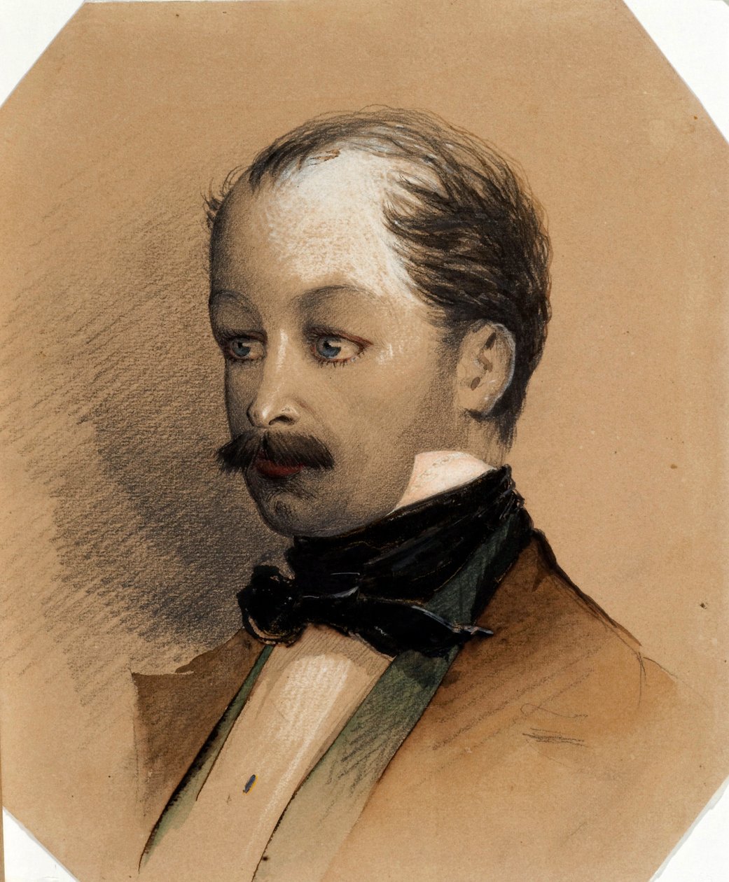 Portre de Pavel Andreyevich Fedotov (1815-1852), peintre russe - Oeuvre de Alexander Yegorovich Baideman (1826-1869), vers 1852 - Ressam Pavel Andreyevich Fedotov