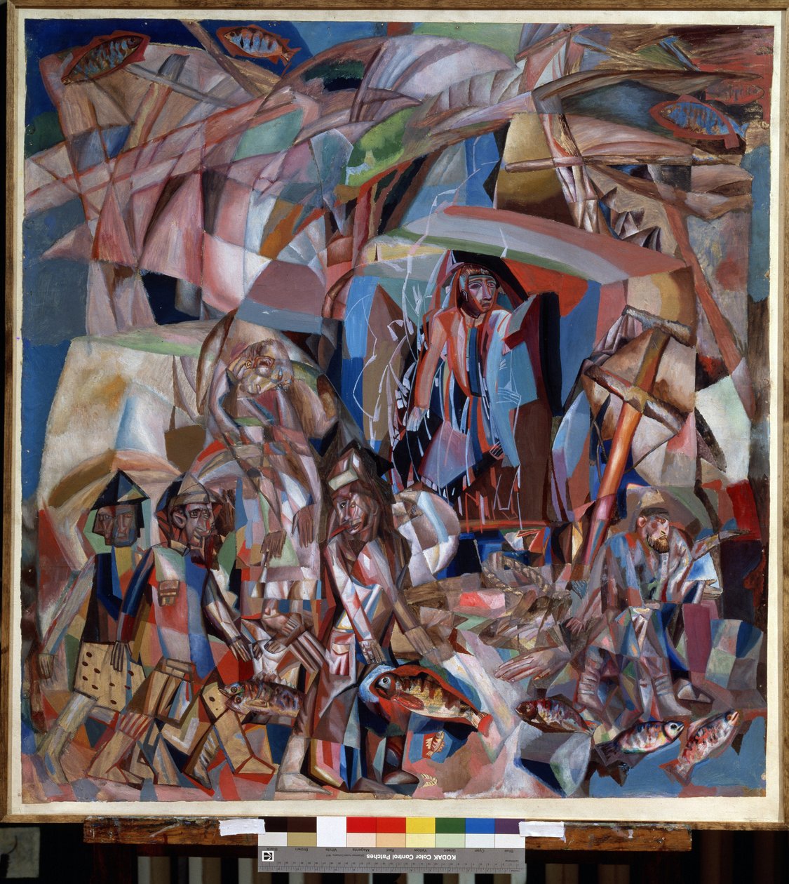 ""Balıkçı teknesi"" (Bir balıkçı teknesi) Tablo Pavel Nikolayevich Filonov (1883-1941) 1913-1914 Devlet Rus Müzesi, Saint Petersburg by Pawel Nikolajewitsch Filonow