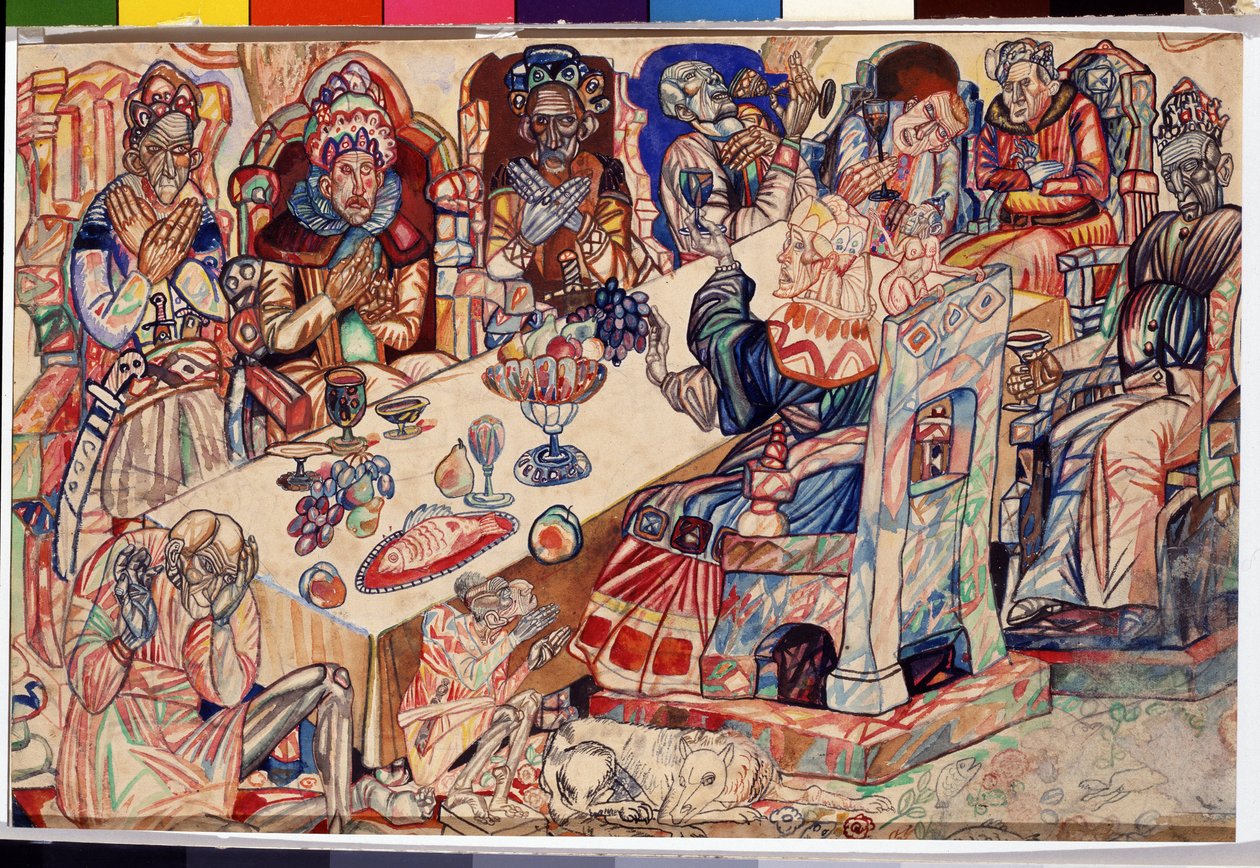 "Kralların Ziyafeti" Pavel Nikolayevich Filonov