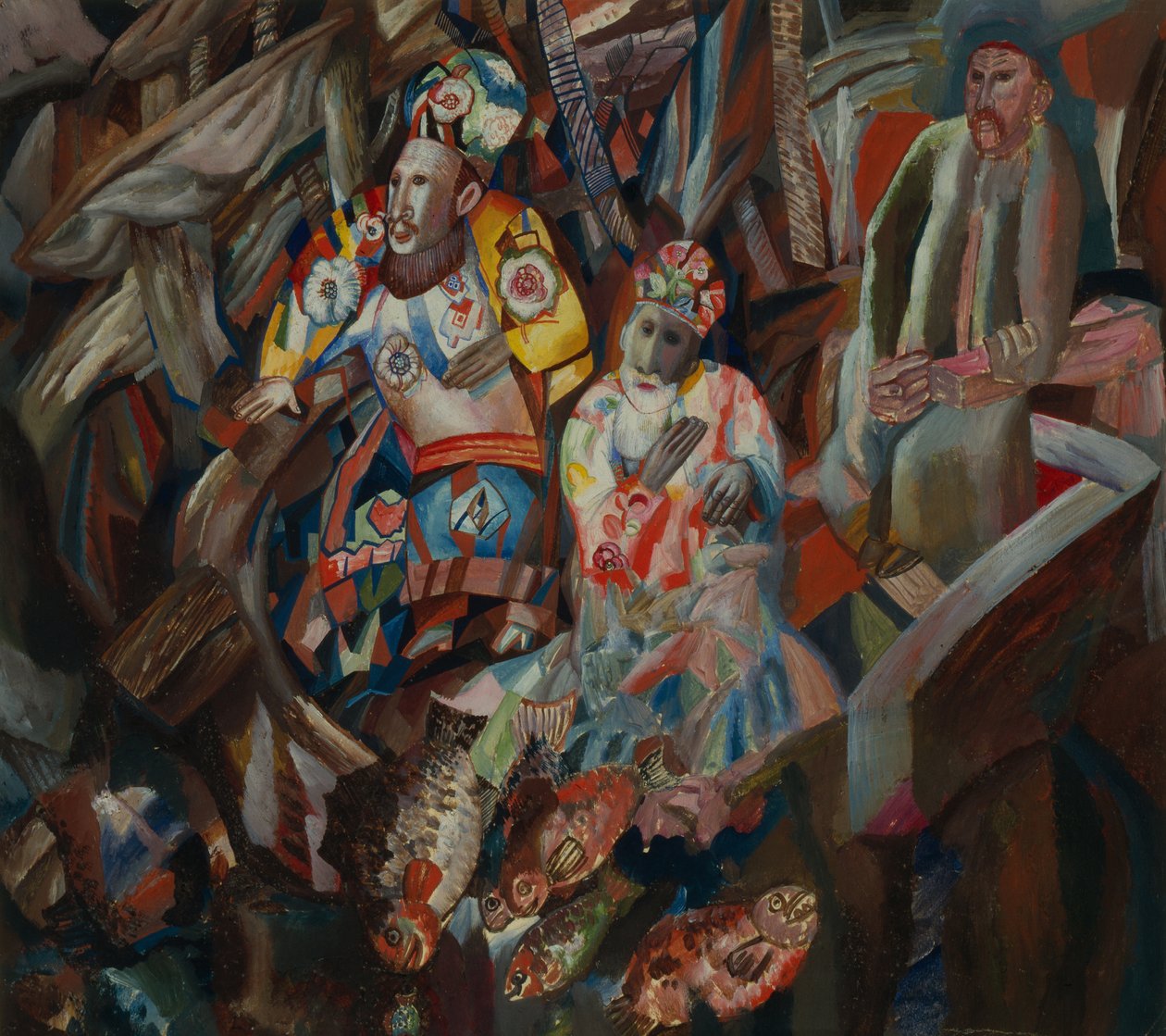 Doğu ve Batı, 1912-1913 by Pavel Nikolayevich Filonov