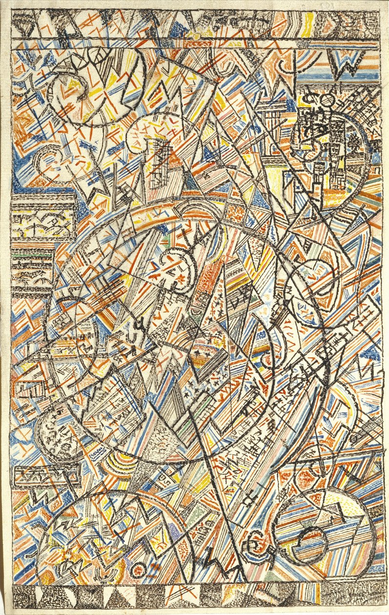 Evrenin Formülü, 1920-1922 by Pavel Nikolayevich Filonov