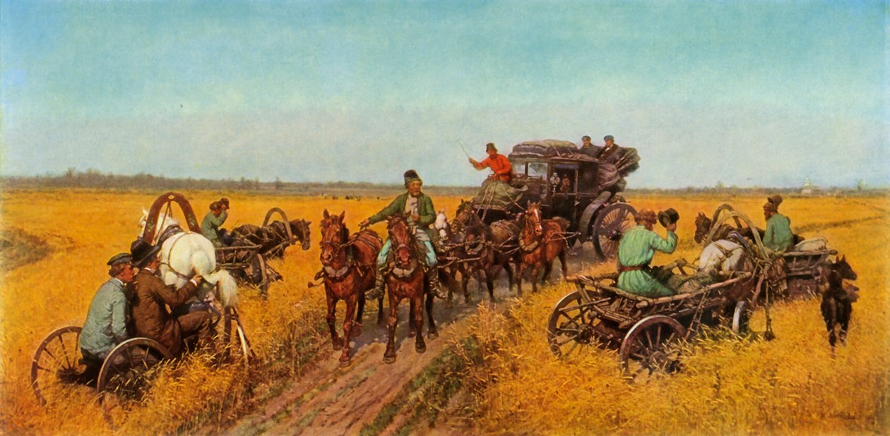 Piskoposluk ziyareti, 1885, 1965. by Pavel Osipovich Kovalevsky
