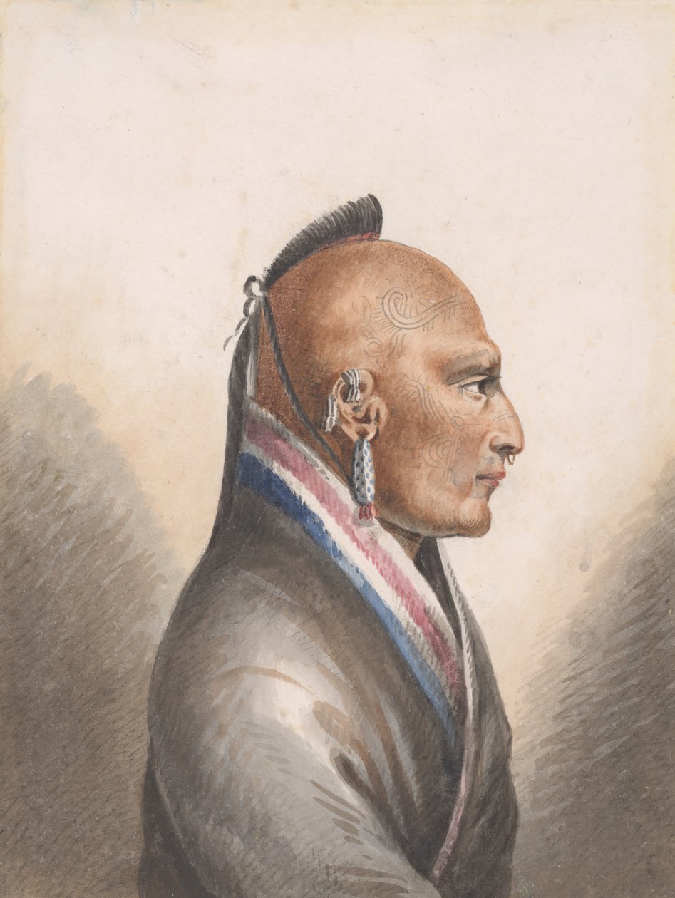 Küçük Osages Şefi, 1811-ca. 1813. by Pavel Petrovic Svin