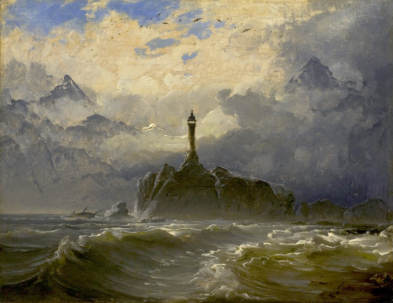deniz manzarası, 1849 by Peder Balke