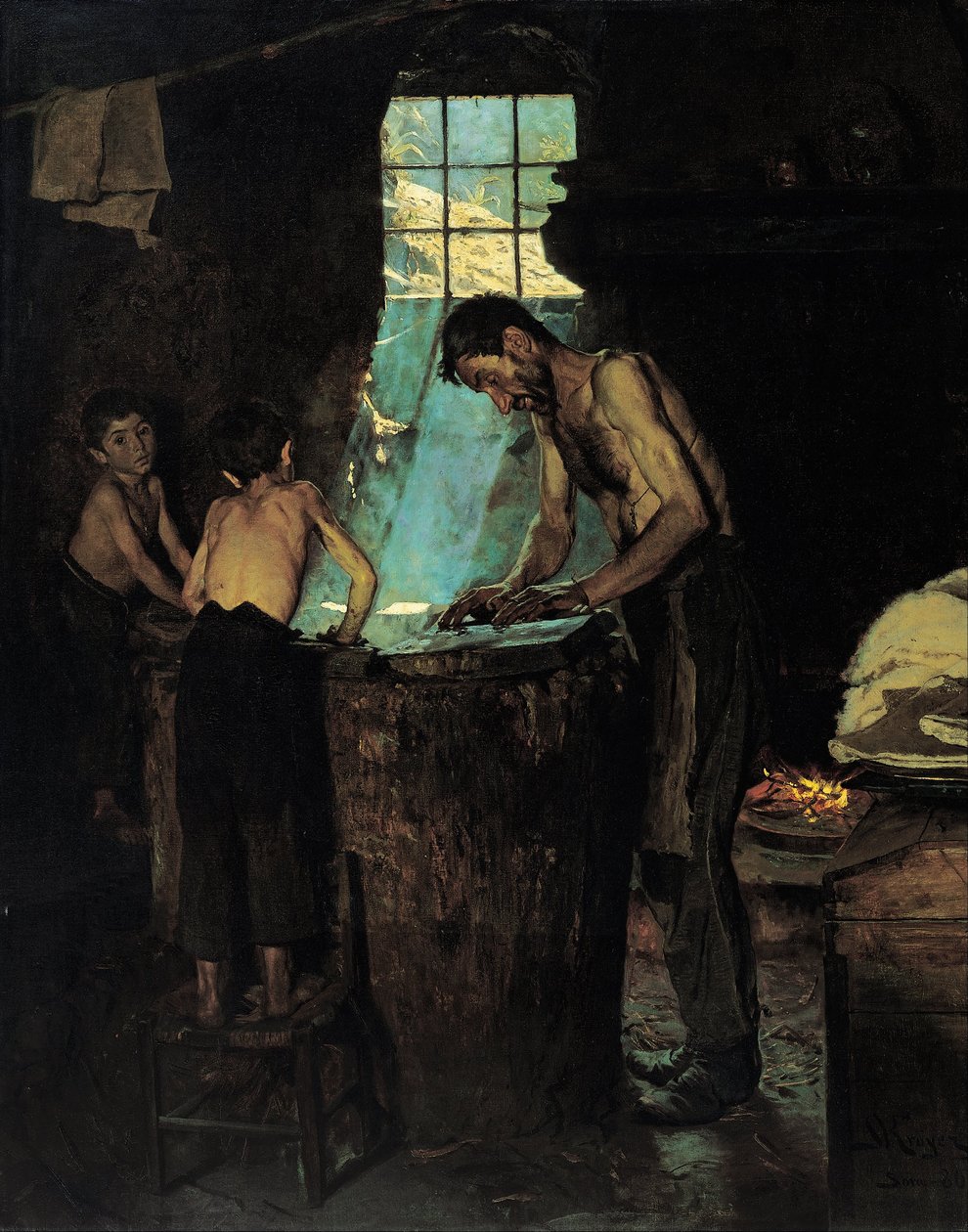 İtalyan köy şapkacıları by Peder Severin Krøyer