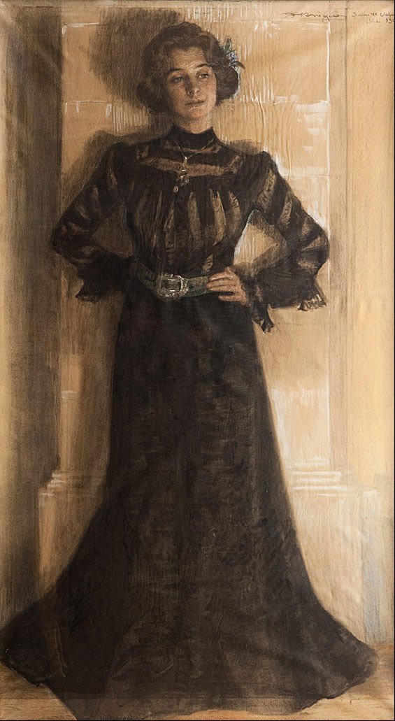 Portrait of the artist s wife: Marie Kroyer  by Peder Severin Krøyer