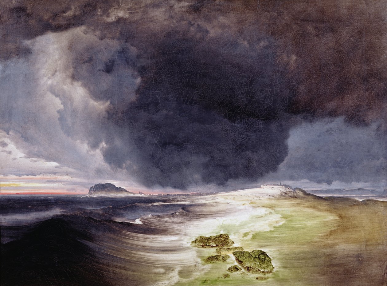 Vardohus Kalesi (tuval üzerine yağlı boya) by Peder Balke