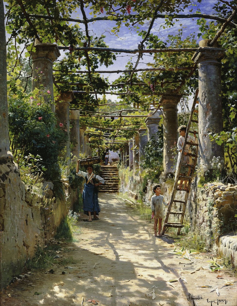 Bir İtalyan Pergolasının Gölgesinde, Anacapri