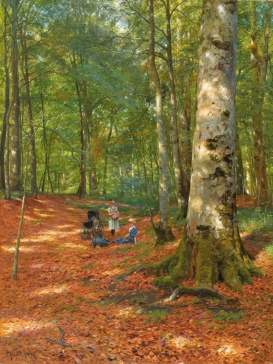 P.Mönsted, Orman temizliğinde by Peder Monsted