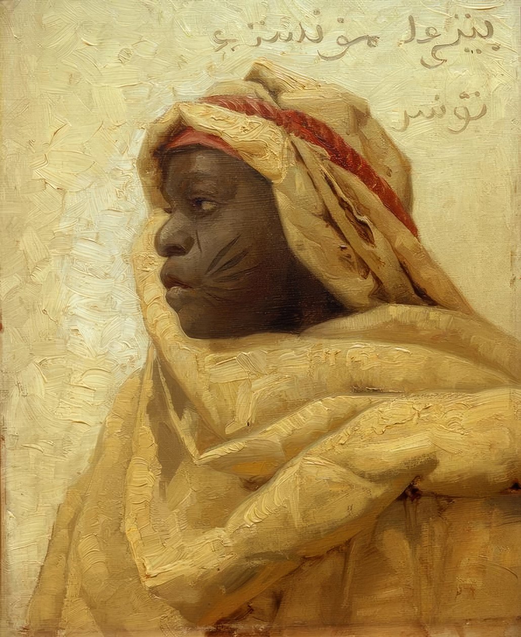 P.Mönsted, Bir Nubian Portresi by Peder Monsted