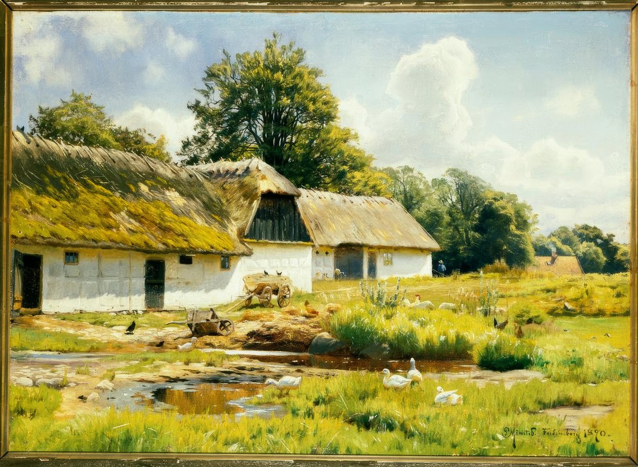 Çiftlikte yaz günü by Peder Monsted