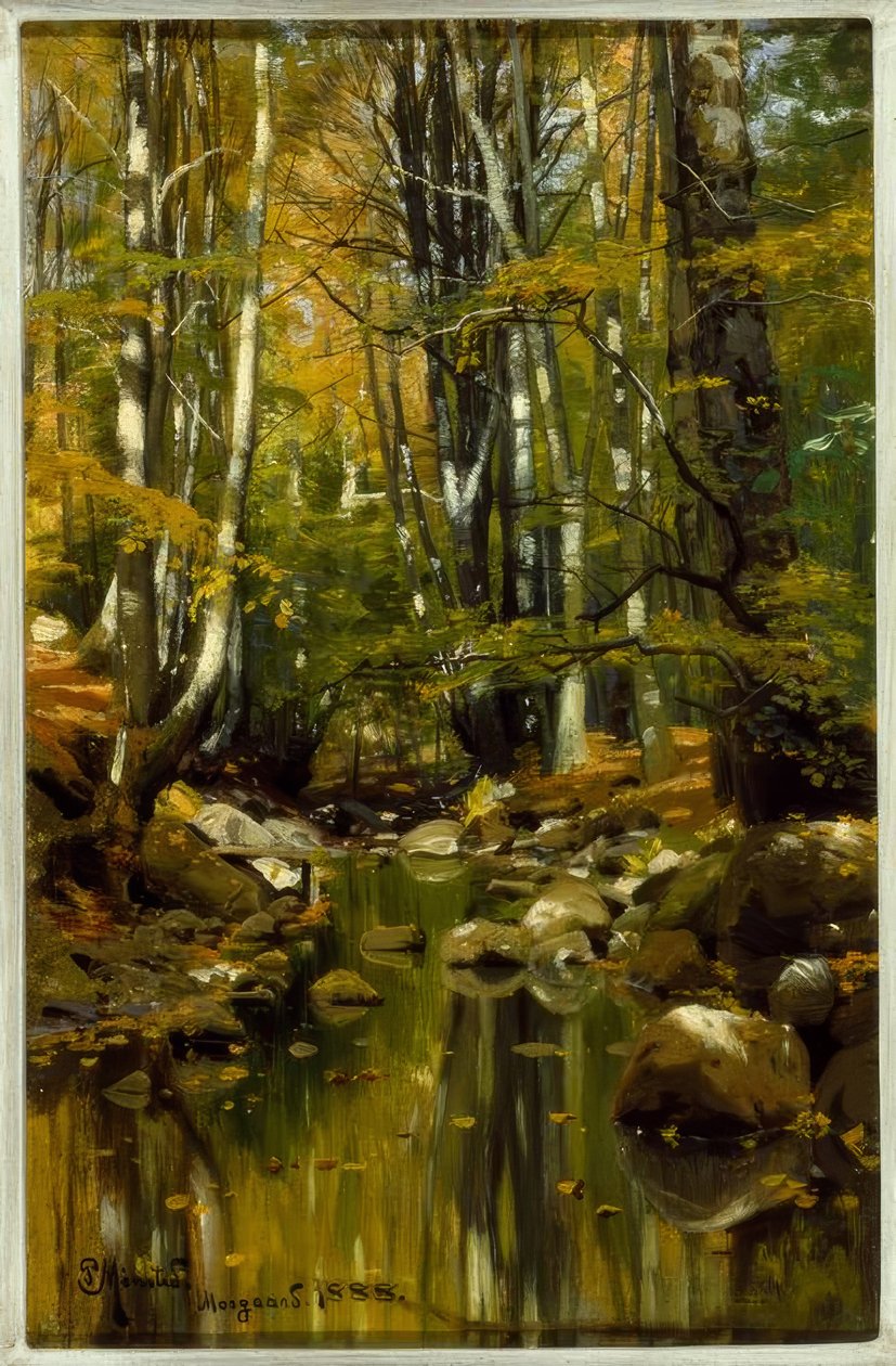 Yaz sonunda orman akışı by Peder Monsted