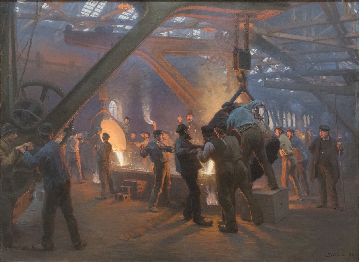 Burmeister ve Wain Demir Dökümhanesi by Peder Severin Krøyer