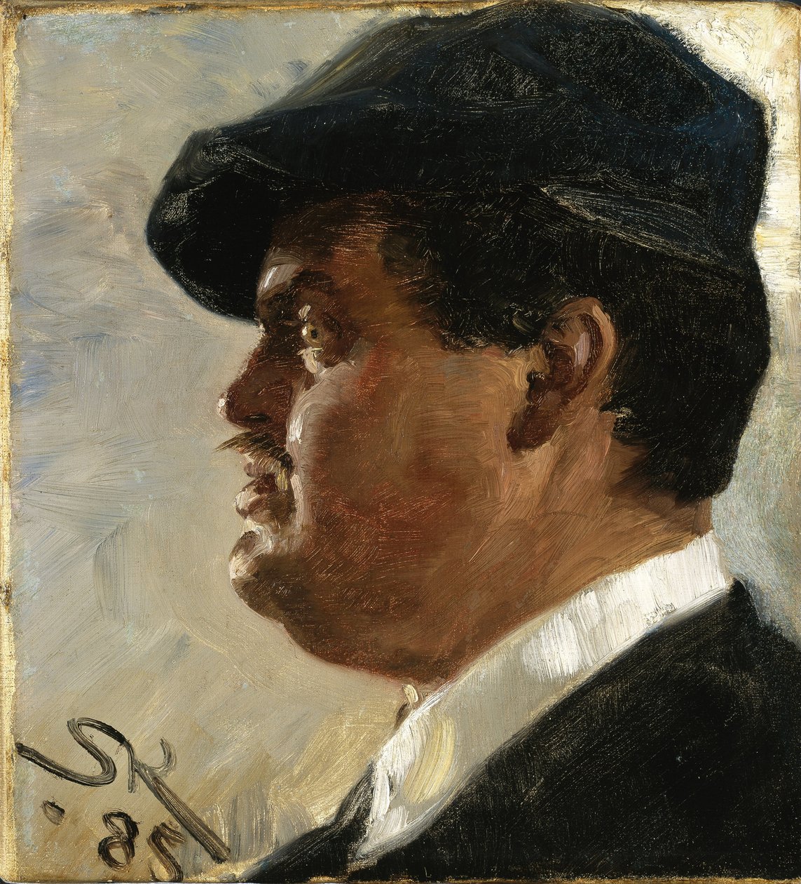 carl locher by Peder Severin Krøyer
