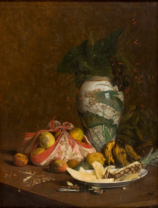 Vase ve Fruitn ile Natürmortİngilizce: Vase ve Fruitn ile Natürmort by Pedro Alexandrino Borges