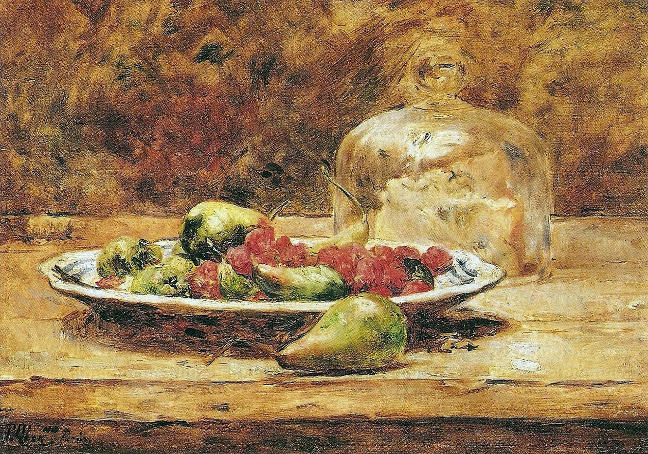 Natürmort - Armut ve çileknİngilizce: Natürmort - Armut ve çilekn by Pedro Alexandrino Borges