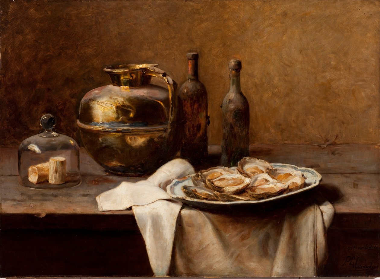İstiridye ve Bakır Eşya by Pedro Alexandrino Borges