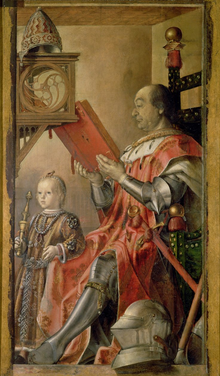 Federigo da Montefeltro, Urbino Dükü (1422-82) ve oğlu Guidobaldo