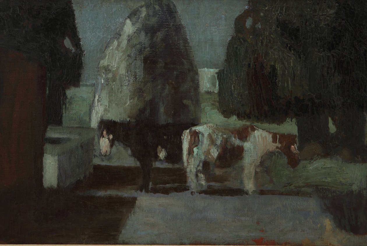 Ayın altında bahçe veya Quietud en la Quinta by Pedro Figari