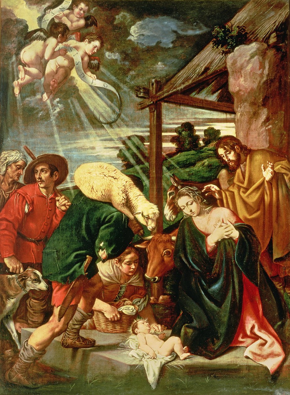 Çobanların Hayranlığı, 17. yüzyıl by Pedro Orrente