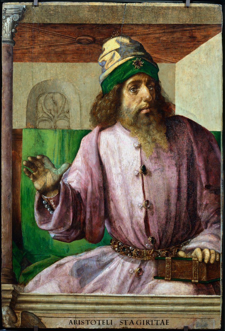 Aristoteles, Antik Yunan filozofu ve bilim adamı, c1470-c1504 by Pedro Berruguete