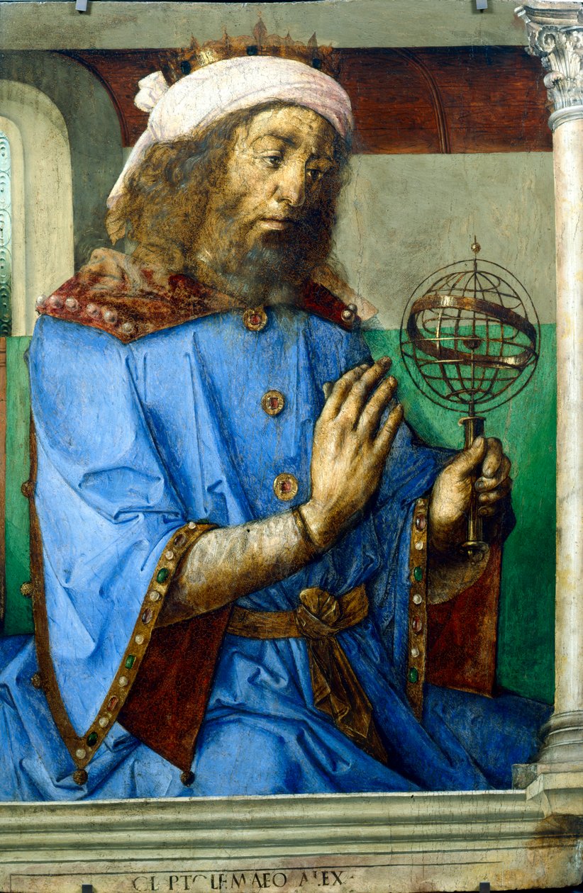 Ptolemy, İskenderiyeli Yunan astronom ve coğrafyacı, 15. yüzyılın sonlarında by Pedro Berruguete