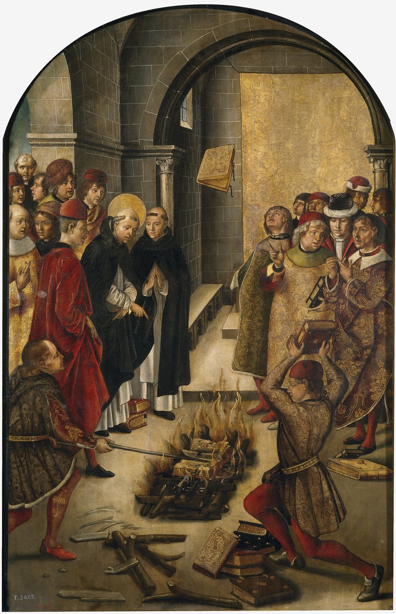 Aziz Dominic ve Albigensians Arasındaki Tartışma, 1493-1499 by Pedro Berruguete