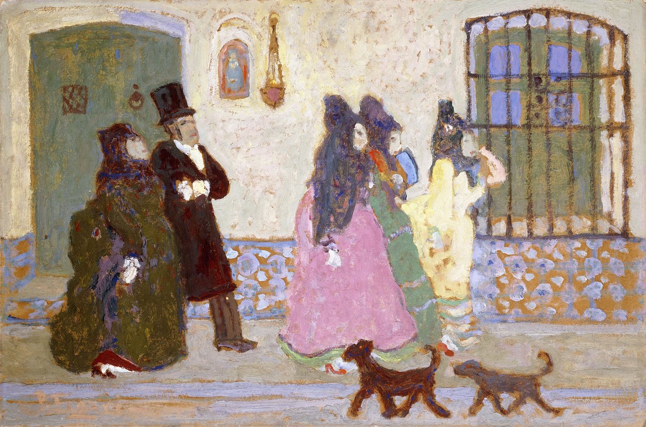 Yürüyüşe Çıkmak; De Paseo by Pedro Figari