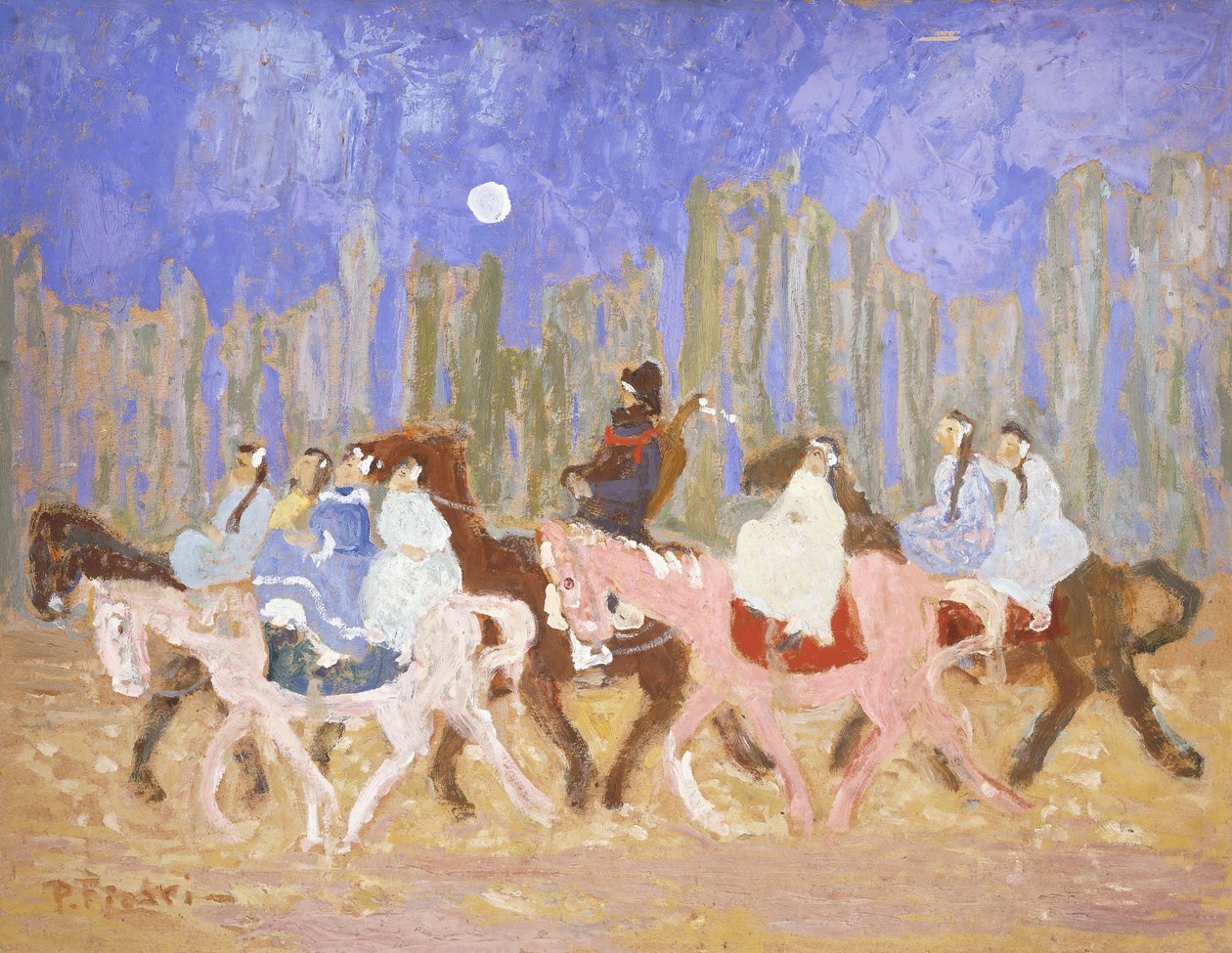 Partiye; A la Fiesta by Pedro Figari