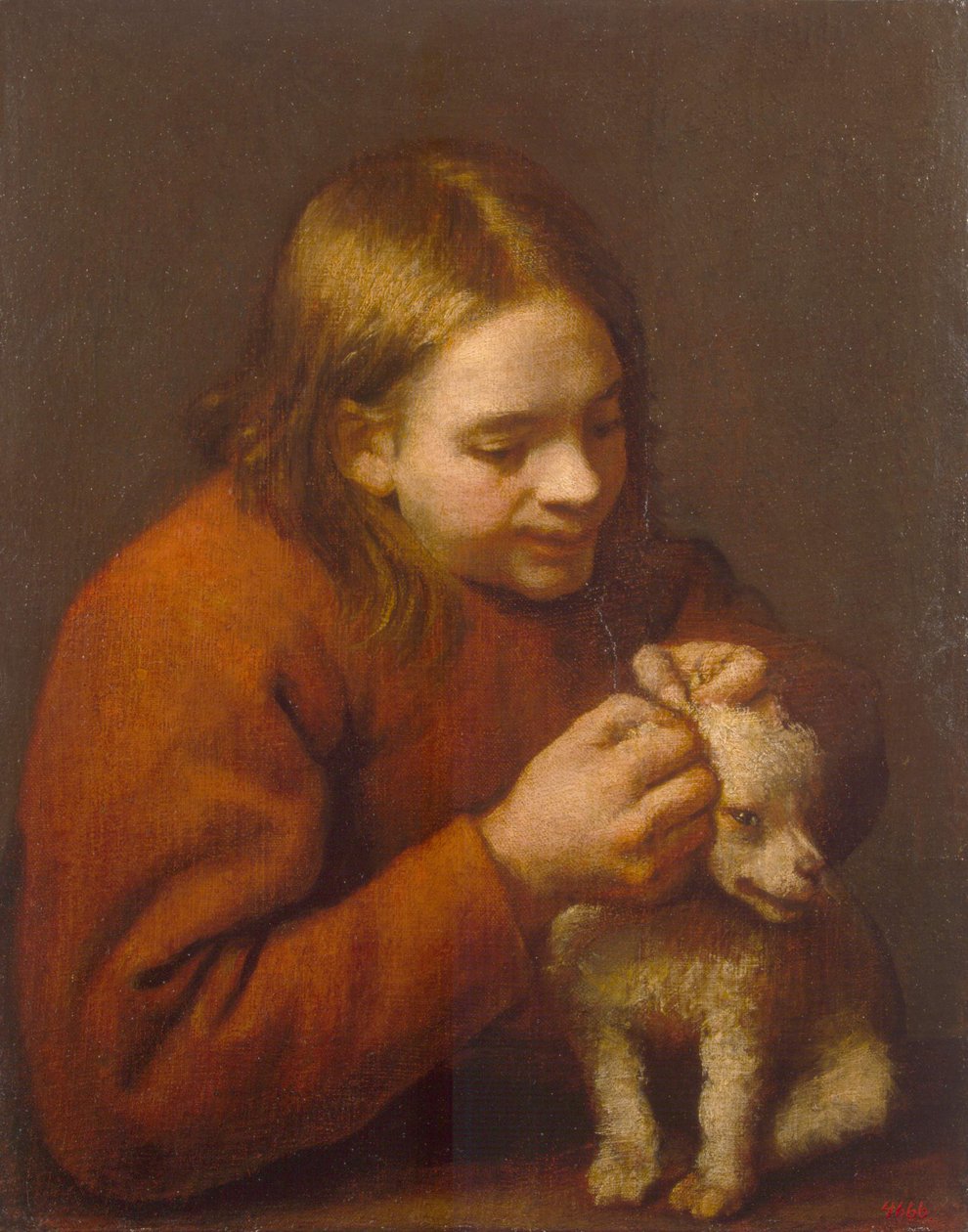 Köpekte Pire Arayan Çocuk, 1650 by Pedro Nuñez de Villavicencio