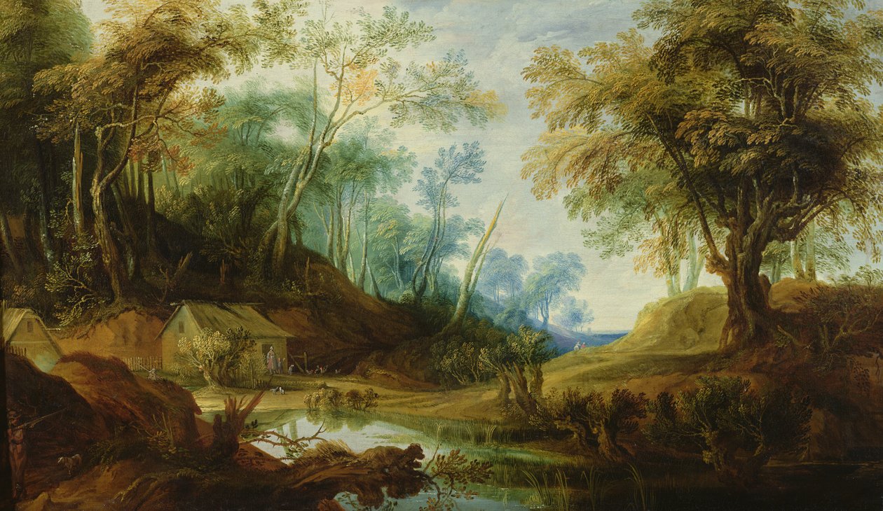 Gölet ile Ormanlık Peyzaj by Peeter Snayers