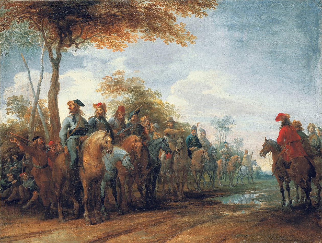 Süvarilerin Durması by Peeter Snayers